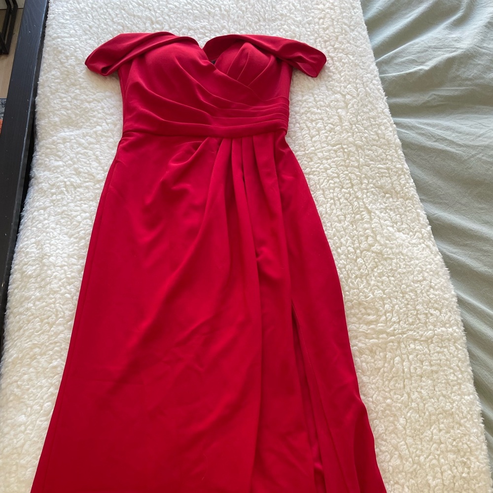 Xscape Red Maxi Gown